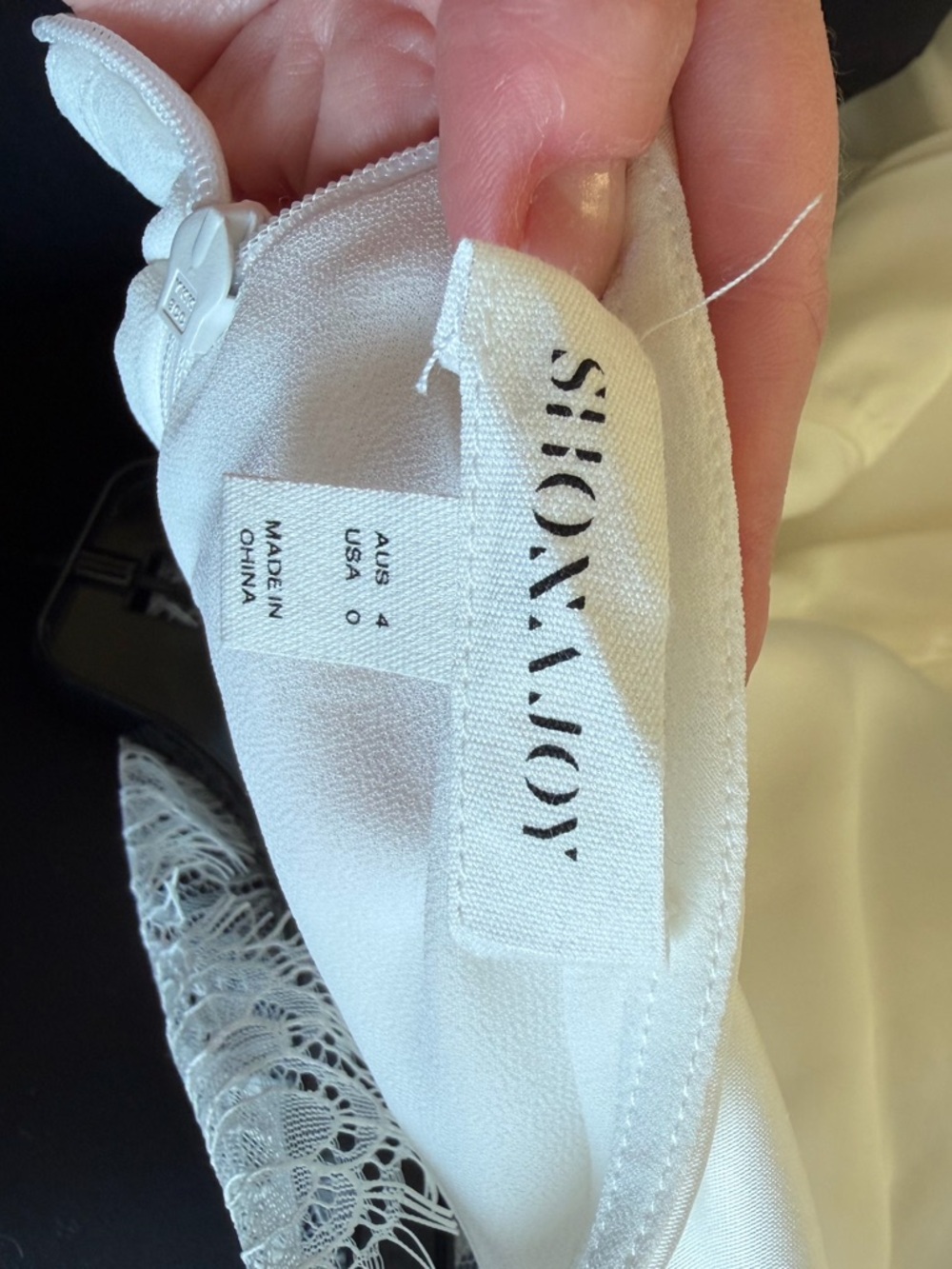 Shona Joy White Allegra Lace Mini Dress - Picture 7 of 7